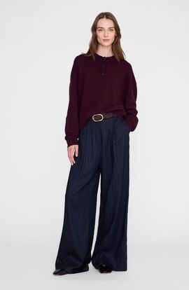 ANINE BING ANINE BING Lee Cashmere Polo Sweater