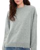ANINE BING ANINE BING Lee Crew Cashmere Sweater Medium Heather Grey - 1