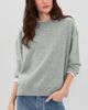 ANINE BING ANINE BING Lee Crew Cashmere Sweater Medium Heather Grey - 2