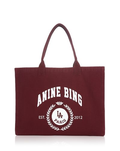 Anine Bing Anine Bing Leo Collegiate Canvas Tote