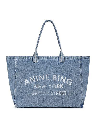 Anine Bing Anine Bing Leo Extra Large Denim Tote