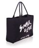 Anine Bing Anine Bing Leo Large Black Denim Canvas Tote Bag - 4