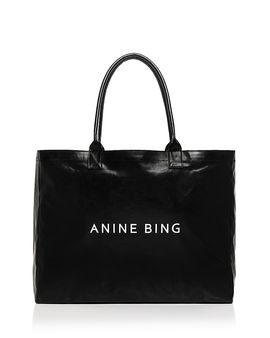 Anine Bing Anine Bing Leo Large Coated Canvas Tote Bag