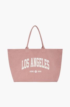 ANINE BING ANINE BING Leo Los Angeles University Canvas Tote