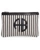 ANINE BING ANINE BING Lili Pouch White and Black Stripe One - 1
