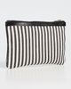 ANINE BING ANINE BING Lili Pouch White and Black Stripe One - 4