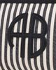 ANINE BING ANINE BING Lili Pouch White and Black Stripe One - 5