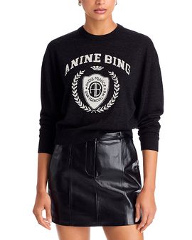 Anine Bing Anine Bing Mia Merino Wool Crewneck Sweater