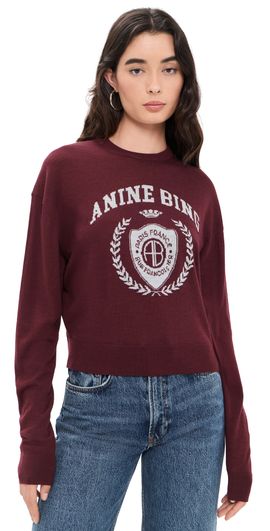 ANINE BING ANINE BING Mia Sweater Burgundy