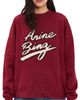ANINE BING ANINE BING Miles Chenille Signature Sweatshirt Cabernet - 1