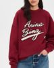 ANINE BING ANINE BING Miles Chenille Signature Sweatshirt Cabernet - 2