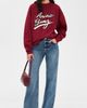 ANINE BING ANINE BING Miles Chenille Signature Sweatshirt Cabernet - 5