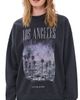 ANINE BING ANINE BING Miles Los Angeles Sweatshirt Vintage Black - 1