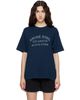 ANINE BING ANINE BING Navy Cade 'Melrose' Stencil T-shirt - 1