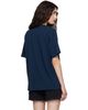 ANINE BING ANINE BING Navy Cade 'Melrose' Stencil T-shirt - 3