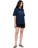 ANINE BING ANINE BING Navy Cade 'Melrose' Stencil T-shirt - 4