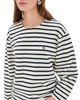 ANINE BING ANINE BING Newton Tee Navy Stripe - 1