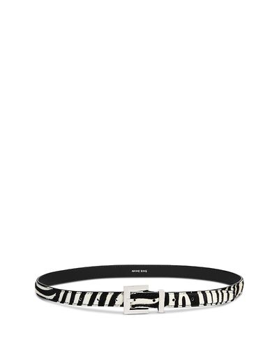 Anine Bing Anine Bing Nicola Zebra Print Calf Hair Belt