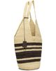 ANINE BING ANINE BING Off-White & Brown Leah Stripes Raffia Bag - 2