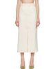 ANINE BING ANINE BING Off-White Meredith Midi Skirt - 1