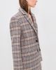 ANINE BING ANINE BING Quinn Check Blazer Beige And Navy Checks - 4