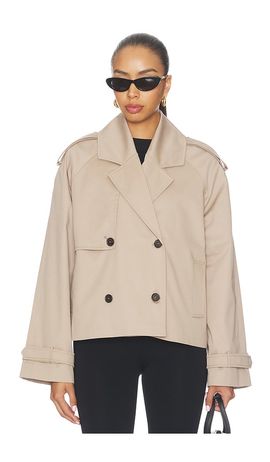 ANINE BING ANINE BING Rickie Cropped Trench