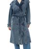 ANINE BING ANINE BING Rickie Denim Maxi Trench Cabana Blue - 1
