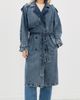 ANINE BING ANINE BING Rickie Denim Maxi Trench Cabana Blue - 2