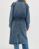 ANINE BING ANINE BING Rickie Denim Maxi Trench Cabana Blue - 3