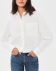 ANINE BING ANINE BING Scott Cropped Shirt White - 2