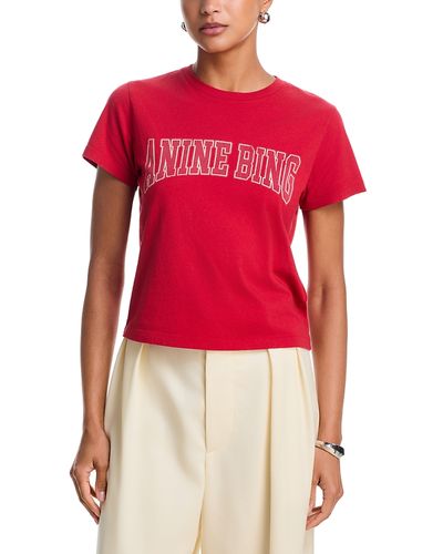 Anine Bing Anine Bing Shelley Logo Cotton Tee