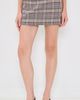 ANINE BING ANINE BING Tierra Check Skirt Beige And Navy Checks - 2