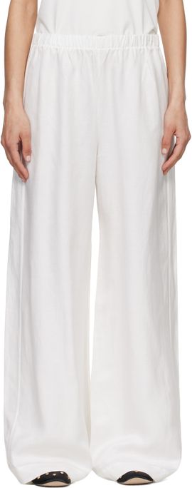 ANINE BING ANINE BING White Roslyn Trousers