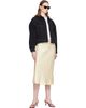 ANINE BING ANINE BING Yellow Bar Silk Midi Skirt - 4