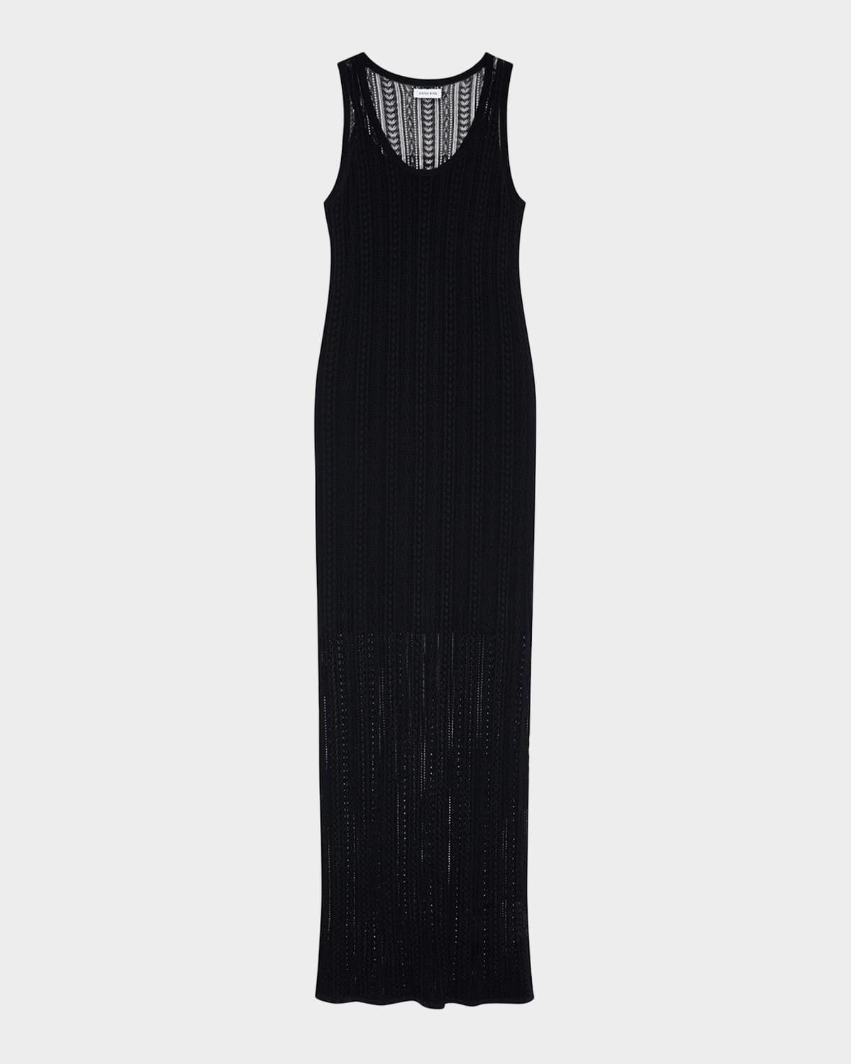 ANINE BING Arie Open-Knit Maxi Dress