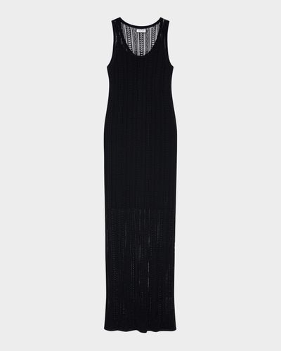 ANINE BING Arie Open-Knit Maxi Dress