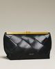 Anine Bing Braided Leather Clutch - 1