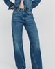 Anine Bing Brie High-Rise Straight-Leg Jeans Pants - 3