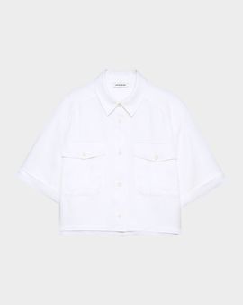 ANINE BING Edith Short-Sleeve Shirt