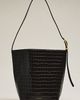 Anine Bing Elly Leather Embossed Bucket Bag - 2