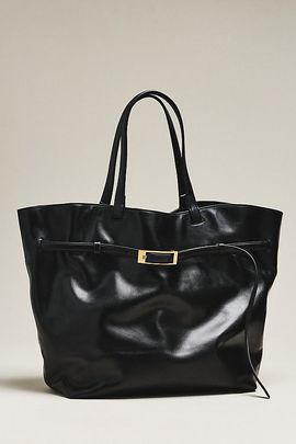 Anine Bing Elly Leather Tote Bag