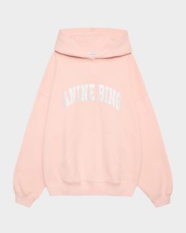 ANINE BING Harvey Embroidered Logo Hoodie