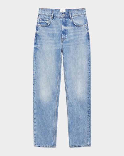 ANINE BING Kate Cotton Straight-Leg Jeans