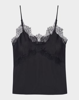 ANINE BING Mael Silk Lace Cami