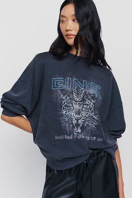 Anine Bing Miles Leo 100% Cotton Sweatshirt