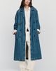 Anine Bing Rickie 100% Cotton Denim Trench Coat Jacket - 1
