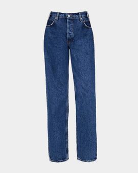 ANINE BING Roy Straight Split-Hem Jeans
