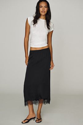 Anine Bing Shelby Silk Blend Skirt