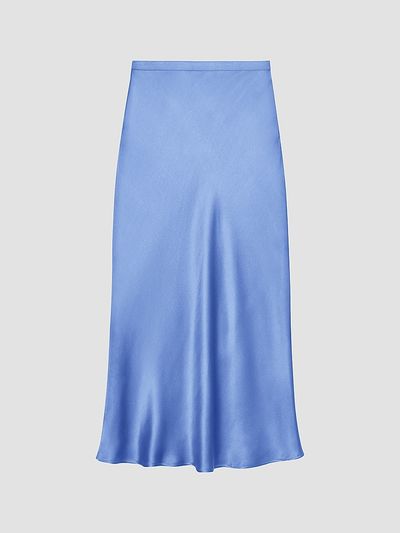 Anine Bing Women's Bar Silk Midi Skirt