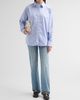 ANINE BING Women's Essie Striped Cotton Button-Front Shirt - 2